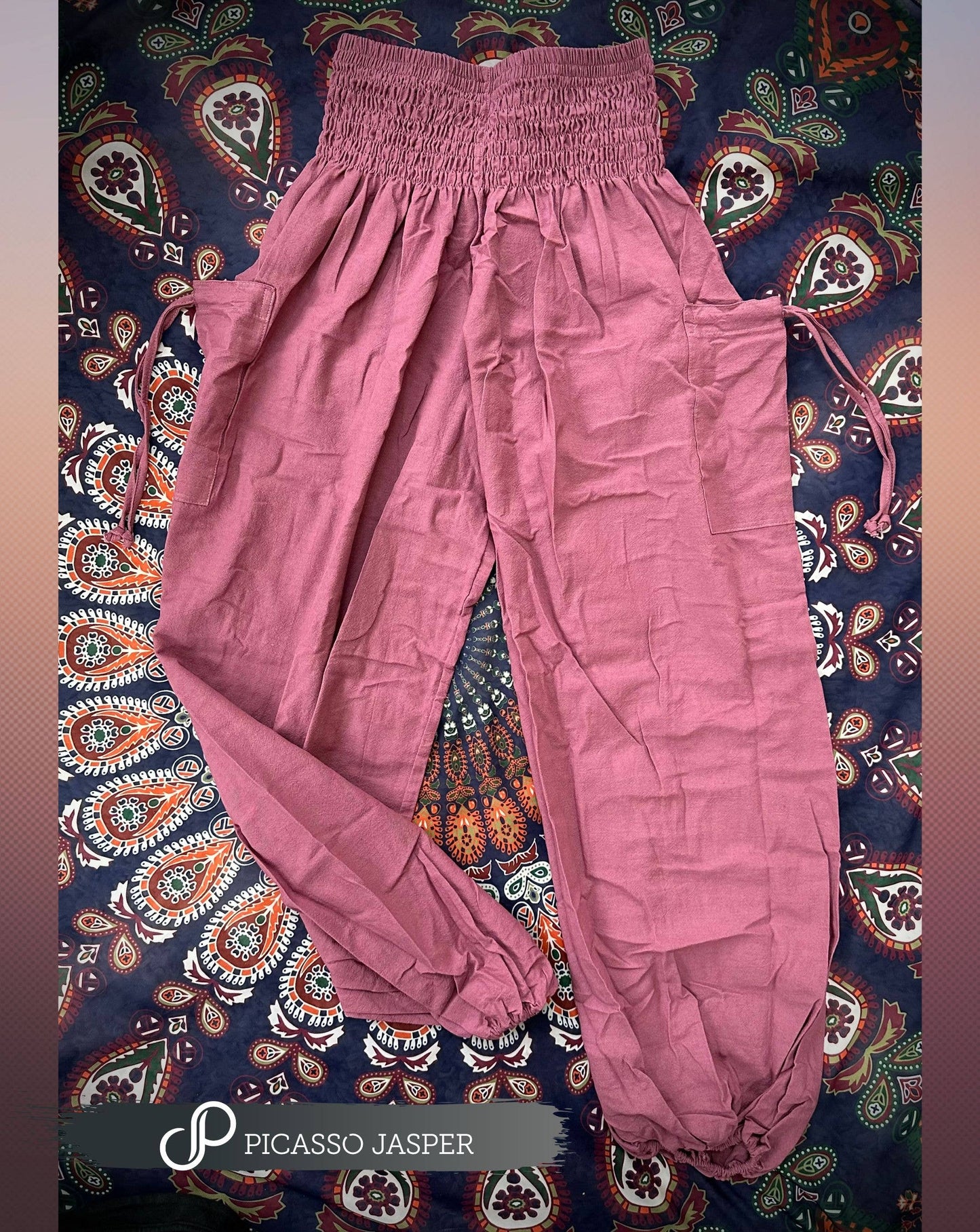 Picasso Jasper - 100% Cotton, Two Pocket Magic Pants