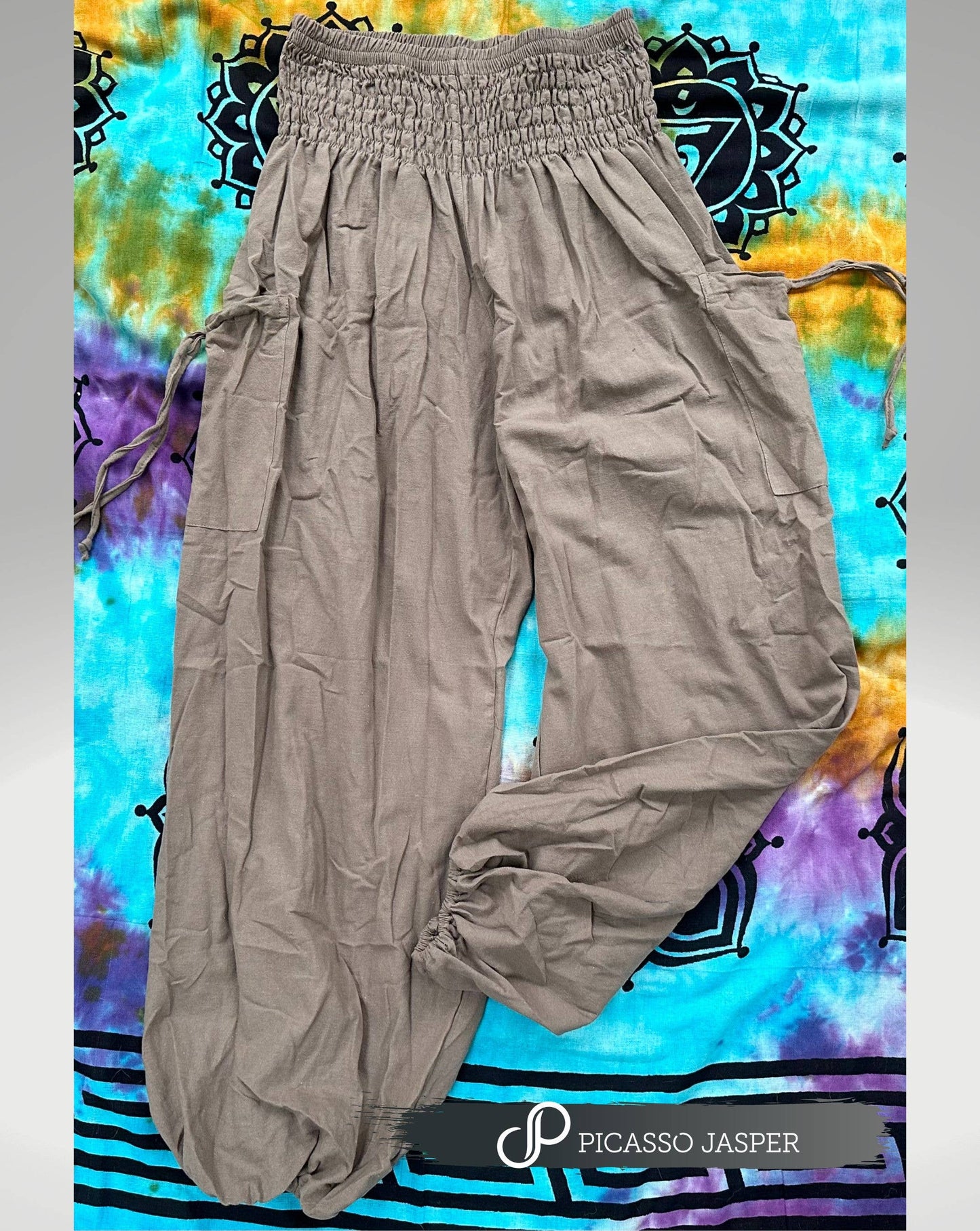 Picasso Jasper - 100% Cotton, Two Pocket Magic Pants