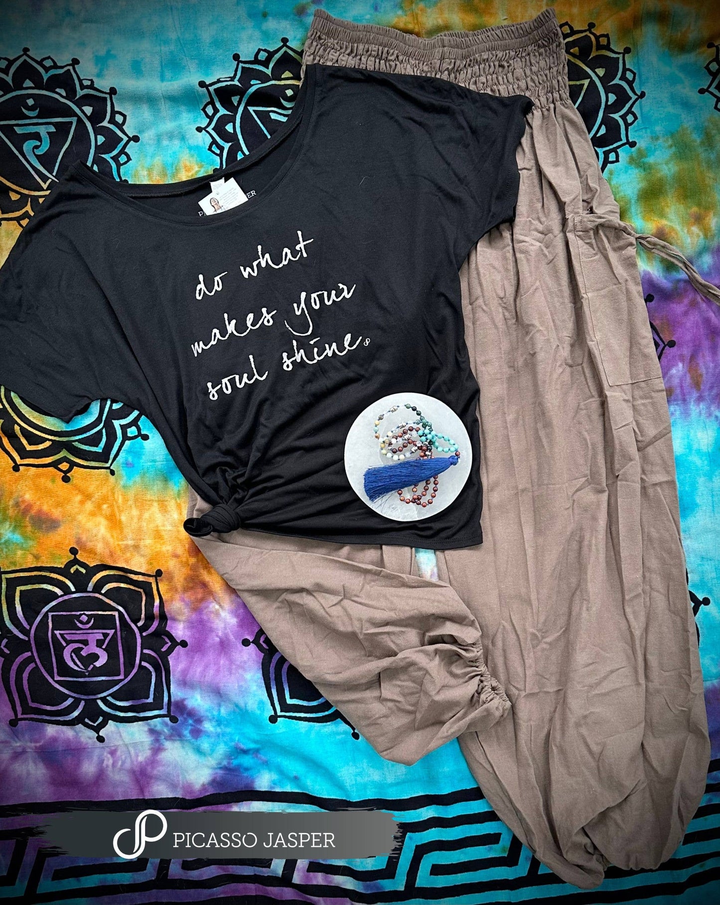 Picasso Jasper - 100% Cotton, Two Pocket Magic Pants