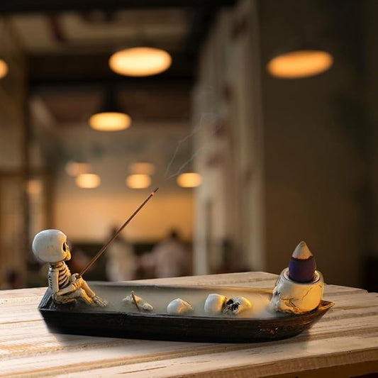 Skeleton Ship Incense Holder