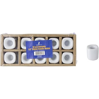 White Ceramic Chime Candle Holder