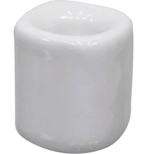 White Ceramic Chime Candle Holder